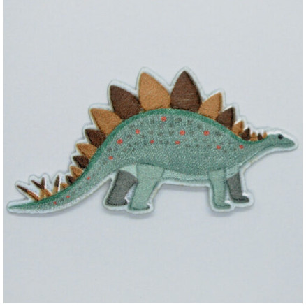 Aufbügeletikett Stegosaurus 8 x 4 cm von VJ Green