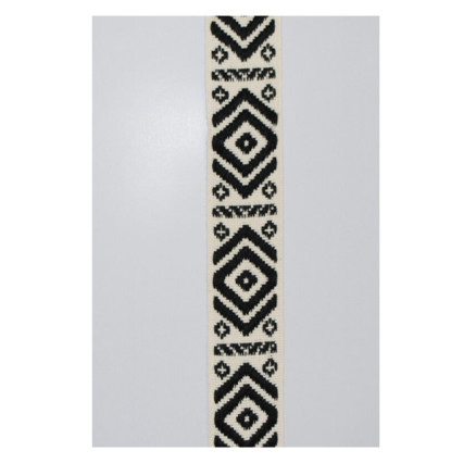 Taschenriemen Baumwolle/Polyester 38mm Natur/Schwarz - 50 cm Taschenriemen Baumwolle/Polyester 38mm Natur/Schwarz - 50 cm von VJ Green