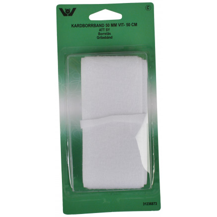 Klettband zum Aufnähen Weiß 50mm - 0,5m Klettband zum Aufnähen Weiß 50mm - 0,5m von VJ Green