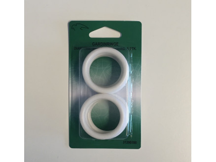 Vorhangringe Kunststoff Weiß 32mm - 8 Stk von VJ Green