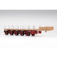 VK MODELLE 02581 H0 Ballast-Trailer 5-achsig, beige-rot VK MODELLE 02581 H0 Ballast-Trailer 5-achsig, beige-rot von VK-MODELLE