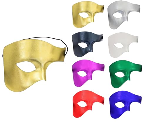 VKI® 4 Paar Phantom Maske, Die Oper Maskerade Maske Halb Gesicht Augenmaske für Frau und Mann, Vintage Maskerade Karneval Masken Gesicht Kostüm Karneval Verkleidung von VKI