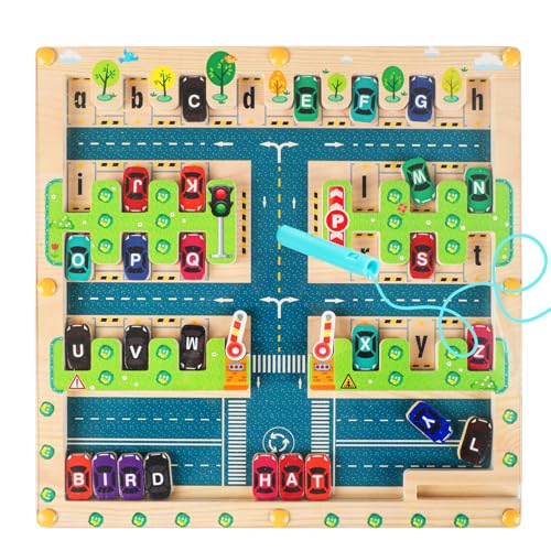 VLEDARLING Magnetisches Alphabet Puzzle, Holz Montessori Spielzeug Magnetspiel Labyrinth ab 3 4 5 6 Jahre Magnet Spielzeug Holzspielzeug Kinderspielzeug Kinder Motorikspielzeug Sortierspiel Geschenk VLEDARLING Magnetisches Alphabet Puzzle, Holz Montessori Spielzeug Magnetspiel Labyrinth ab 3 4 5 6 Jahre Magnet Spielzeug Holzspielzeug Kinderspielzeug Kinder Motorikspielzeug Sortierspiel Geschenk von VLEDARLING