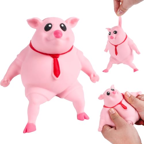 VLEDARLING Piggy Squeeze Toy, Squishy Squeeze Spielzeug, Anti Stress Spielzeug für Erwachsene und Kinder, Stressbälle, Fidget Toys für Kinder Erwachsener, Stressspielzeug Schwein, Pig Fidget Toy VLEDARLING Piggy Squeeze Toy, Squishy Squeeze Spielzeug, Anti Stress Spielzeug für Erwachsene und Kinder, Stressbälle, Fidget Toys für Kinder Erwachsener, Stressspielzeug Schwein, Pig Fidget Toy von VLEDARLING