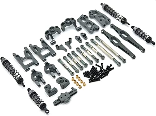 VLIZO 12428 12423 Upgrade Zubehör Kit für Feiyue FY03 für WLtoys 12428 12423 1/12 RC Buggy Autoteile Zubehör (Farbe : Grau) (Color : Gray) von VLIZO