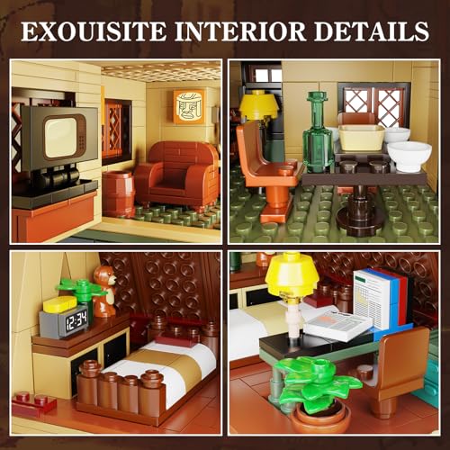Gravity House Bausets, Mystery Shack Bauspielzeug, kompatibel mit Lego, Sammlerstück & baubares lustiges Modellspielzeug, Sammlungsgeschenk für 6+ Jungen, Mädchen, Erwachsene und TV-Fans (965 PCS) von VLOTVFP