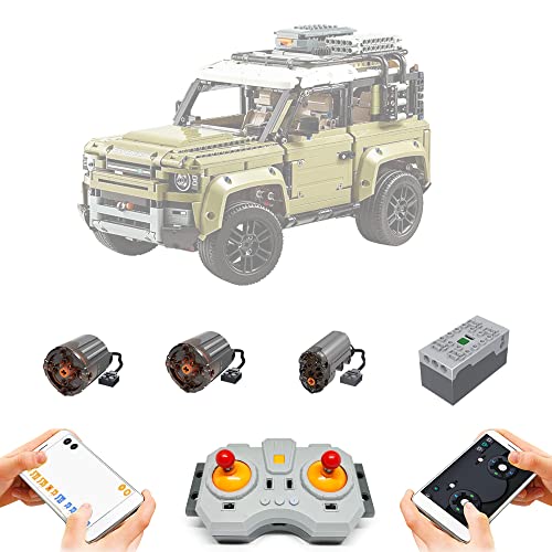Technik Power Motoren und Fernbedienung Set für Lego 42110 Land Rover Defender (Nicht Enthalten Modell) (42110 Power Kit) von VLites