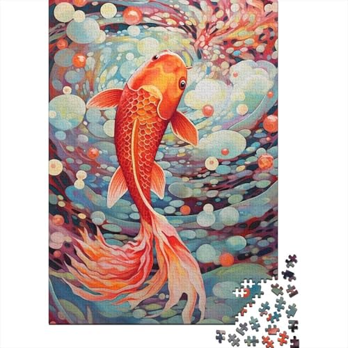 1000 Stück bunte Koi-Puzzles für Erwachsene, Halloween-Geschenkpapier für Teenager, einzigartige Geschenke für Zuhause und Geschenke 1000 Stück (38 x 26 cm) von VMDUHFY