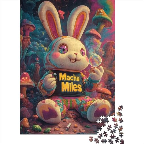 1000 Teile, süßer Osterhase für Erwachsene, schwierige Puzzles für Erwachsene, Spaß für die ganze Familie, Puzzles 1000 Teile (38 x 26 cm) von VMDUHFY