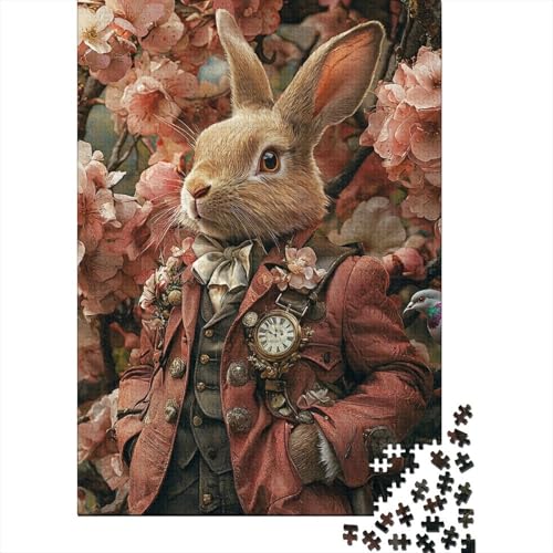 1000 Teile, süßer Osterhase für Erwachsene, schwieriges Papierpuzzle für Erwachsene, 1000 Teile (75 x 50 cm) von VMDUHFY