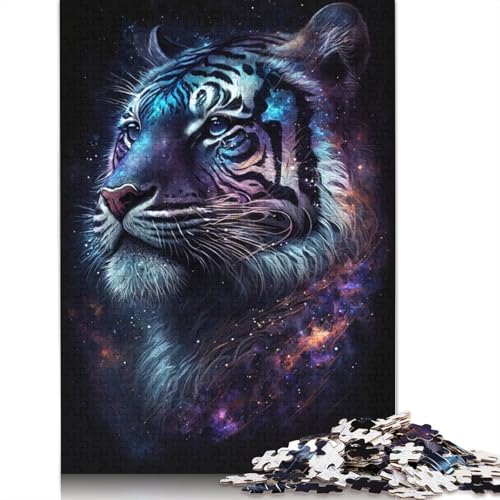1000-teiliges Border Collie Fire-Puzzle für Erwachsene, Puzzle für Erwachsene, Alter 14+, 1000 Teile (38 x 26 cm) von VMDUHFY
