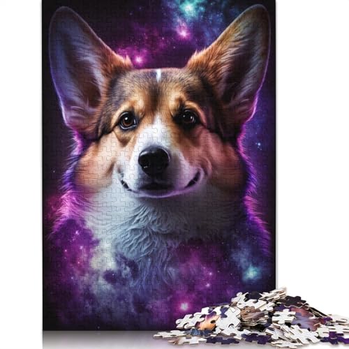 1000-teiliges Coton De Tulear-Hunde-Kunstpapier-Puzzle für Erwachsene, Puzzles für Erwachsene, Lernspiel, Herausforderungsspielzeug, 1000 Stück (38 x 26 cm) von VMDUHFY