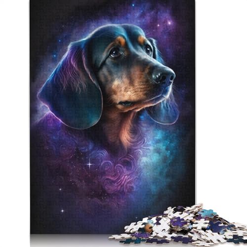 1000-teiliges Galaxy Fantasy Tiger-Puzzle für Erwachsene, Papierpuzzle für Erwachsene und Jugendliche, Lernpuzzle, 1000 Teile (75 x 50 cm) von VMDUHFY