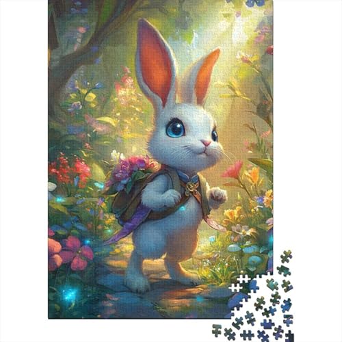 1000-teiliges Oster-Puzzle mit süßem Häschen für Erwachsene, Puzzle, Puzzle für Erwachsene, Heimdekoration, Puzzle-Spielzeug, 1000 Teile (38 x 26 cm) von VMDUHFY