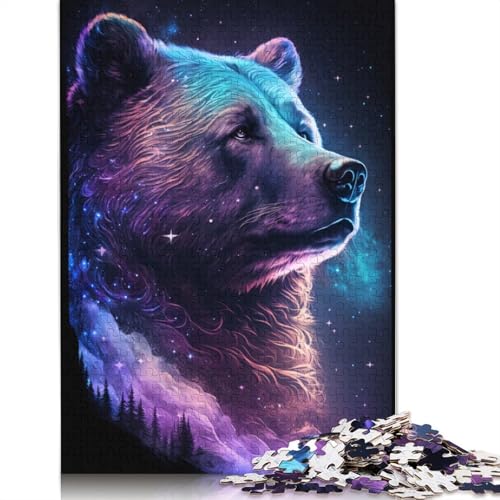 1000-teiliges Papierpuzzle mit Staffordshire-Bullterrier-Hund, Papierpuzzle für Erwachsene und Jugendliche ab 12 Jahren, 1000 Teile (75 x 50 cm) von VMDUHFY