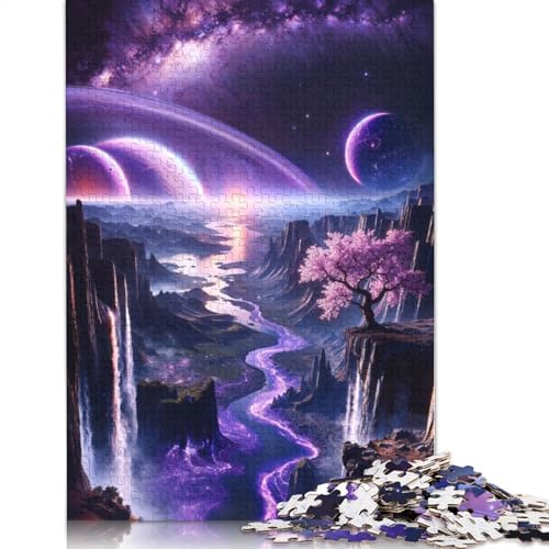 1000-teiliges Puzzle, Amethyst River Canyon, Puzzles für Erwachsene, Papierpuzzles, Lernspiel für Erwachsene, 1000 Stück (75 x 50 cm) von VMDUHFY