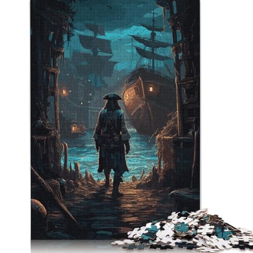 1000-teiliges Puzzle „Die Piratenhöhle“, Puzzles für Erwachsene, Papierpuzzles, Lernspiel für Erwachsene, 1000 Teile (75 x 50 cm) von VMDUHFY