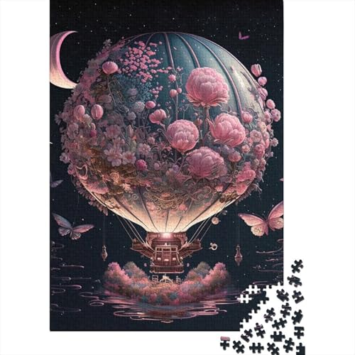 1000-teiliges Puzzle "Ballon im Weltraum", Weihnachtsgeschenke, Papierpuzzle für Teenager, 1000-teiliges Puzzle (38 x 26 cm) von VMDUHFY