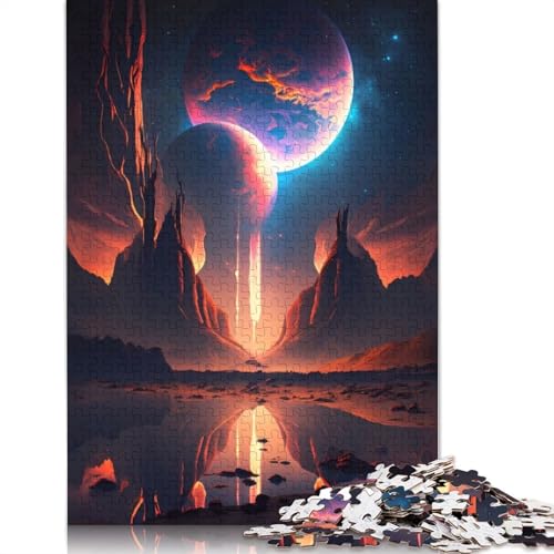 1000-teiliges Puzzle für Erwachsene, Fantasy Cosmic Dreamscape, quadratisches Puzzle für Teenager und Papierpuzzles, Familienspiele, Weihnachts- und Geburtstagsgeschenke, 1000 Teile (75 x 50 cm) von VMDUHFY
