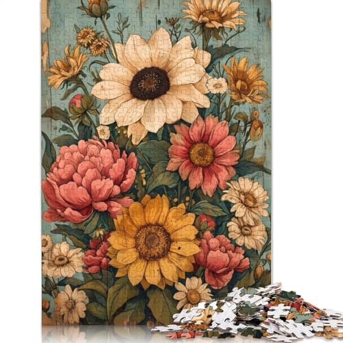 1000-teiliges Puzzle für Erwachsene, Vintage-Poster, quadratische Puzzles für Erwachsene und Papierpuzzles, Lernspiel, 1000 Teile (75 x 50 cm) von VMDUHFY