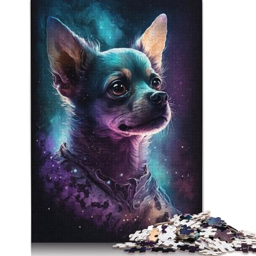 1000-teiliges Puzzle mit Buntem Hirsch und Blumen für Erwachsene und Teenager, Lernspiele für Zuhause, DIY-Spielzeug, 1000 Stück (75 x 50 cm) von VMDUHFY