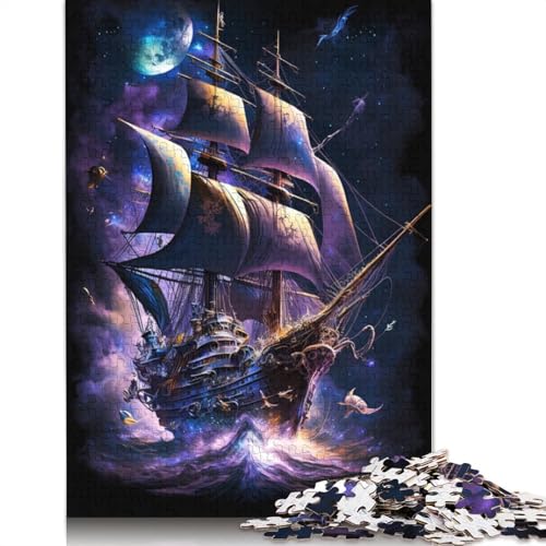1000-teiliges Puzzle mit EIS- und Feuerhimmel für Erwachsene, Puzzle, Lernspiel, Herausforderungsspielzeug, 1000 Stück (75 x 50 cm) von VMDUHFY