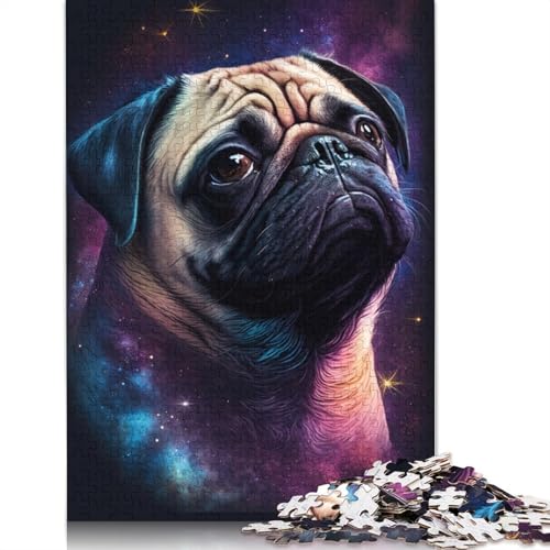 1000-teiliges Puzzle mit Galaxie-Kunstmotiv, chinesischer Drache, für Erwachsene, Puzzles, Lernspielzeug, 1000 Stück (38 x 26 cm) von VMDUHFY