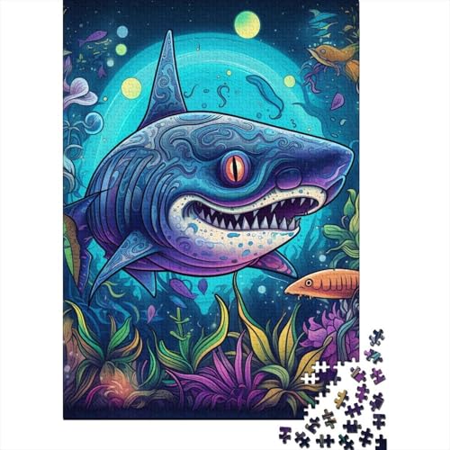 1000-teiliges Puzzle mit tiefen Blumenmonstern für Erwachsene und Jugendliche, nachhaltiges Papierpuzzle für Erwachsene | 1000-teilige Spiele (38 x 26 cm) von VMDUHFY
