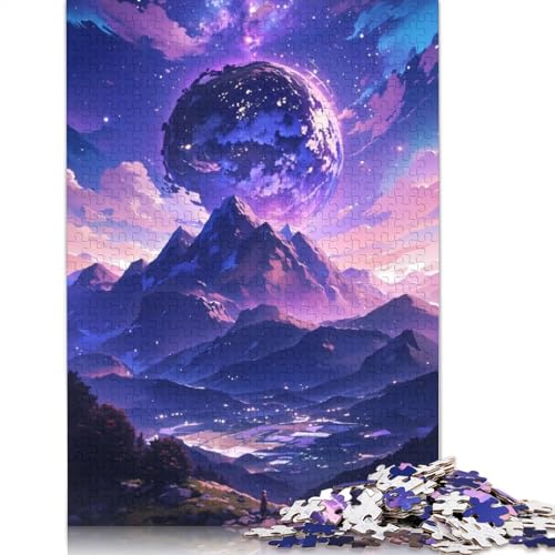 1000-teiliges Puzzlespiel, Anime Mountain Cosmos, Puzzle für Erwachsene, Papierpuzzle, Lernspiel, Herausforderungsspielzeug, 1000 Stück (75 x 50 cm) von VMDUHFY