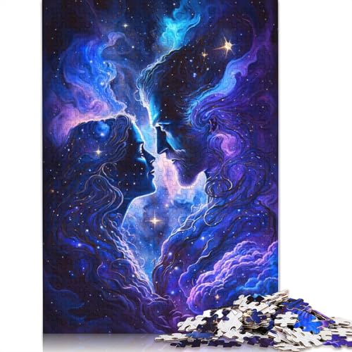 1000-teiliges buntes Tier-Tiger-Puzzle für Erwachsene und Teenager, Lernspiele für zu Hause, DIY-Spielzeug, 1000 Stück (75 x 50 cm) von VMDUHFY