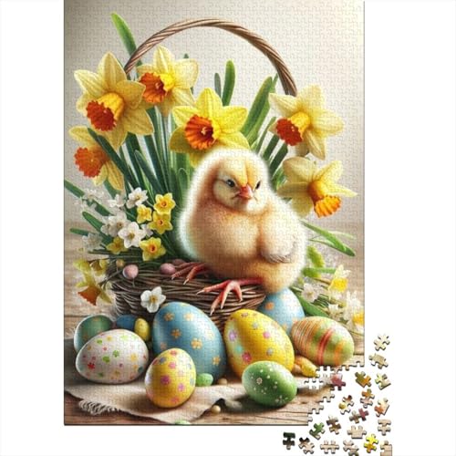 1000-teiliges süßes Küken-Puzzle für Erwachsene, Papierpuzzle, Lernspiel für Erwachsene Teenager, 1000 Teile (75 x 50 cm) von VMDUHFY