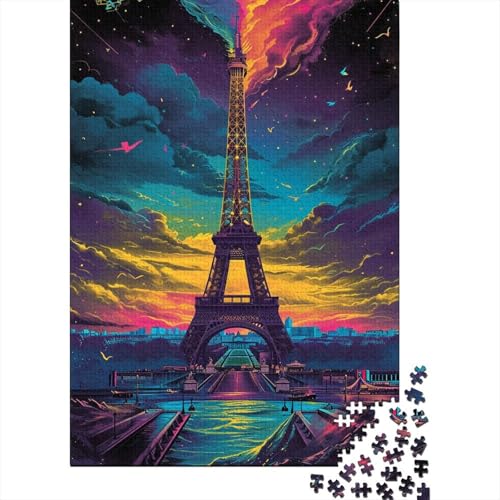 Frankreich, Eiffelturm, 10 Puzzle, kreative Spiele, 100% recycelter Karton, Puzzle für Erwachsene, 1000 Teile (75 x 50 cm) von VMDUHFY