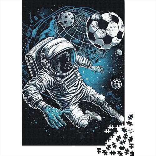 Fußball-Puzzles für Erwachsene, Astronaut, 1000 Teile, Puzzles für Erwachsene und Jugendliche ab 12 Jahren, Weihnachtsgeschenke, 1000 Teile (38 x 26 cm). von VMDUHFY