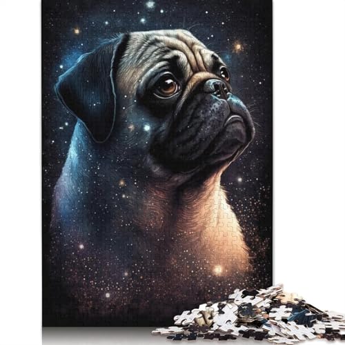 Galaxy Rhinoceros 1000-teiliges Papierpuzzle für Erwachsene, Puzzle, Lernspiel, Herausforderungsspielzeug, 1000 Teile (75 x 50 cm) von VMDUHFY