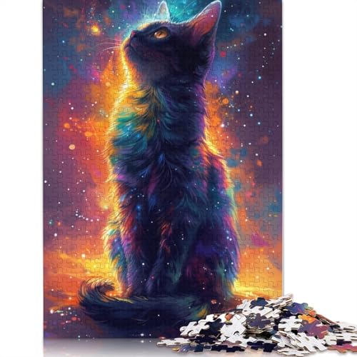 Graffiti Big Ben 1000-teiliges Puzzle für Teenager, Geschenke, Papierpuzzle, Puzzle für Erwachsene, Lernspiele für zu Hause, DIY-Spielzeug, 1000 Teile (75 x 50 cm) von VMDUHFY