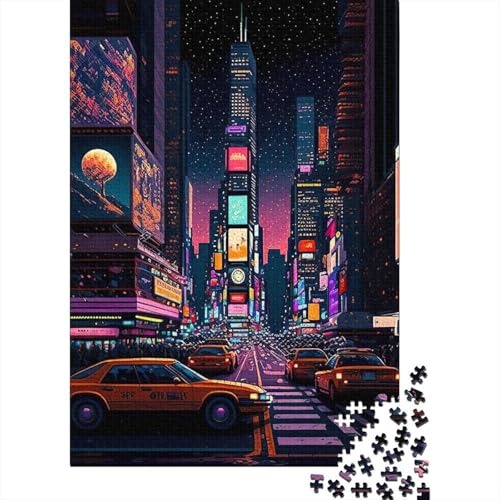 New York City4 1000-teiliges Puzzle für Erwachsene und Jugendliche | Papierpuzzle | Nachhaltiges Puzzle für Erwachsene | 1000-teilige Spiele (38 x 26 cm) von VMDUHFY