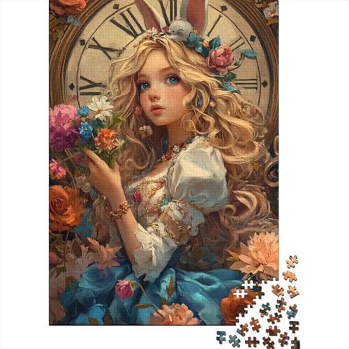 Niedliches Osterhasen-Puzzle, 1000 Teile, Papierpuzzle für Erwachsene, Lernspiel, Herausforderungsspielzeug, 1000 Teile (38 x 26 cm) von VMDUHFY