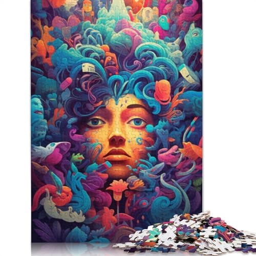 Puzzle für Erwachsene, 1000 Teile, Galaxie-Oktopus-Puzzle, Puzzles für Erwachsene, Lernspiel, Herausforderungsspielzeug, 1000 Teile (75 x 50 cm) von VMDUHFY