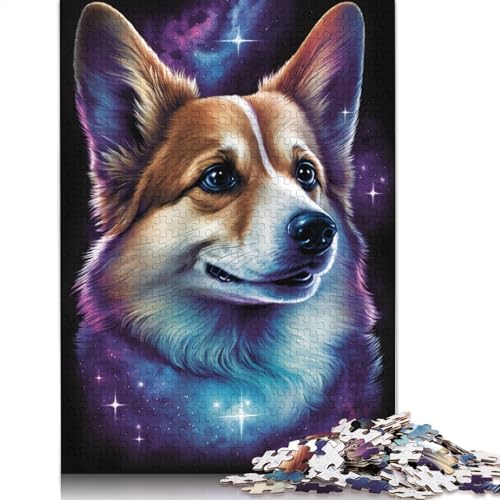 Puzzle für Erwachsene, 1000 Teile, Miniatur-Pinscher-Hund, Kunst-Puzzle, Puzzles für Erwachsene, Lernspiel, Herausforderungsspielzeug, 1000 Teile (75 x 50 cm) von VMDUHFY