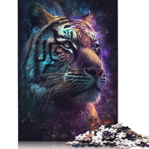 Puzzle für Erwachsene, 1000 Teile, buntes Kunst-Kaninchen-Puzzle, Puzzles für Erwachsene, Lernspiel, Herausforderungsspielzeug, 1000 Teile (75 x 50 cm) von VMDUHFY