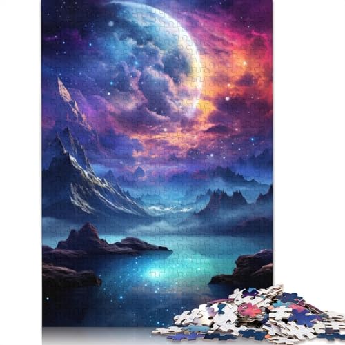 Puzzle für Erwachsene, 1000 Teile, kosmische Tiertiger, Puzzle für Erwachsene, Lernspiel, Herausforderungsspielzeug, 1000 Teile (38 x 26 cm) von VMDUHFY