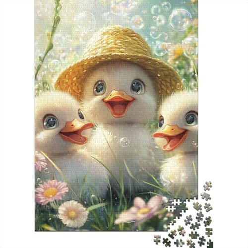 Puzzle für Erwachsene, 1000 Teile, süßes Küken, Papierpuzzle für Erwachsene, Lernspiel, Herausforderungsspielzeug, 1000 Teile (75 x 50 cm) von VMDUHFY