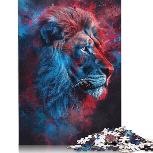 Roter Panda und Blumen, 1000 Teile, Papierpuzzle für Erwachsene, Puzzle, Lernspiel, Herausforderungsspielzeug, 1000 Teile (75 x 50 cm) von VMDUHFY