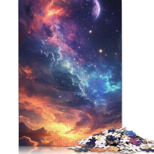 Waschbär mit Kopfhörer-Puzzle für Erwachsene und 1000-teilige Papierpuzzles für Erwachsene, Puzzles für Kinder ab 12 Jahren, 1000 Teile (38 x 26 cm) von VMDUHFY