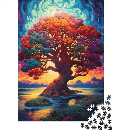 Yggdrasil 1000-teiliges Puzzle Lebensbaum für Erwachsene und Jugendliche | Papierpuzzle | Nachhaltiges Puzzle für Erwachsene | 1000-teilige Spiele (38 x 26 cm) von VMDUHFY