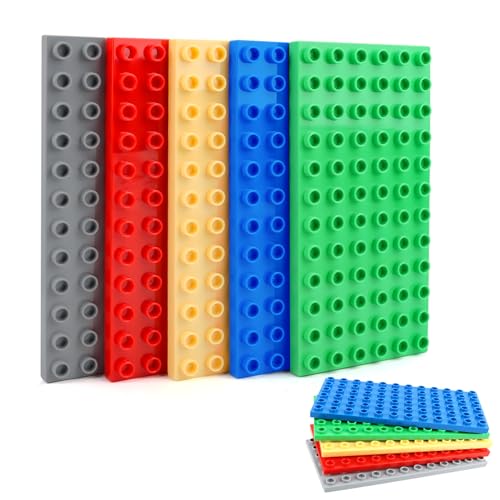 VMUTGA 10 Stück Bauplatte Groß Platten, 19.2 cm x 9.6 cm Grundplatte Große 5 Farben Bauplatten Grün Blau Rot Grau Platten-Set Kompatibel mit Meisten Marken Grundplatte für Mädchen und Jungen VMUTGA 10 Stück Bauplatte Groß Platten, 19.2 cm x 9.6 cm Grundplatte Große 5 Farben Bauplatten Grün Blau Rot Grau Platten-Set Kompatibel mit Meisten Marken Grundplatte für Mädchen und Jungen von VMUTGA