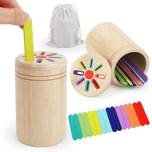 VMUTGA Montessori Spielzeug ab 1 2 3 Jahr, Holzspielzeug Sortierspiel Farbe Sortierspielzeug Kinderspielzeug Sensorik Spielzeug Motorikspielzeug Geschenk für Kleinkinder 1-3 Jahre Mädchen Jungen VMUTGA Montessori Spielzeug ab 1 2 3 Jahr, Holzspielzeug Sortierspiel Farbe Sortierspielzeug Kinderspielzeug Sensorik Spielzeug Motorikspielzeug Geschenk für Kleinkinder 1-3 Jahre Mädchen Jungen von VMUTGA
