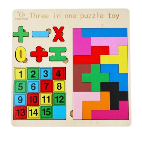 VNHATY Tetris Digital Huarongdao Digitale Addition, Subtraktion Multiplikation und Division DREI-in-eins-Holz-Digital-Puzzlebrett frühkindliches Lernspielzeug geeignet für Kinder ab 3 Jahren VNHATY Tetris Digital Huarongdao Digitale Addition, Subtraktion Multiplikation und Division DREI-in-eins-Holz-Digital-Puzzlebrett frühkindliches Lernspielzeug geeignet für Kinder ab 3 Jahren von VNHATY