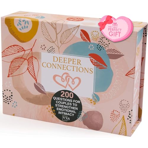 Deeper-Connections: Kartenspiel für Paare | 200 sinnvolle Gesprächsstarter zum Verbinden und Wiederverbinden | Lustige Gesprächskarten für Paare zur Verbesserung der emotionalen Intimität und zum von VNS Creations
