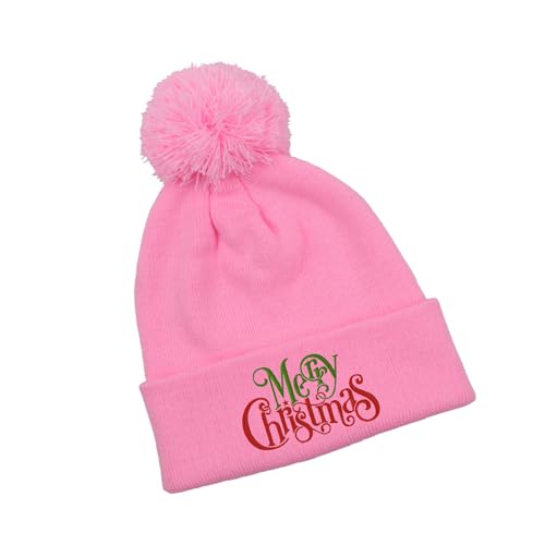VOCUE Festives Weihnachtsmütze aus Acryl, weich und bequem, Uni, für Weihnachten und Veranstaltungen von VOCUE